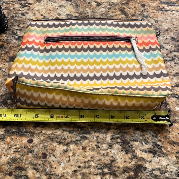 Kalencom Nylon Diaper Clutch Wristlet Bold Pattern Pockets Functional Zippered - Picture 6 of 10